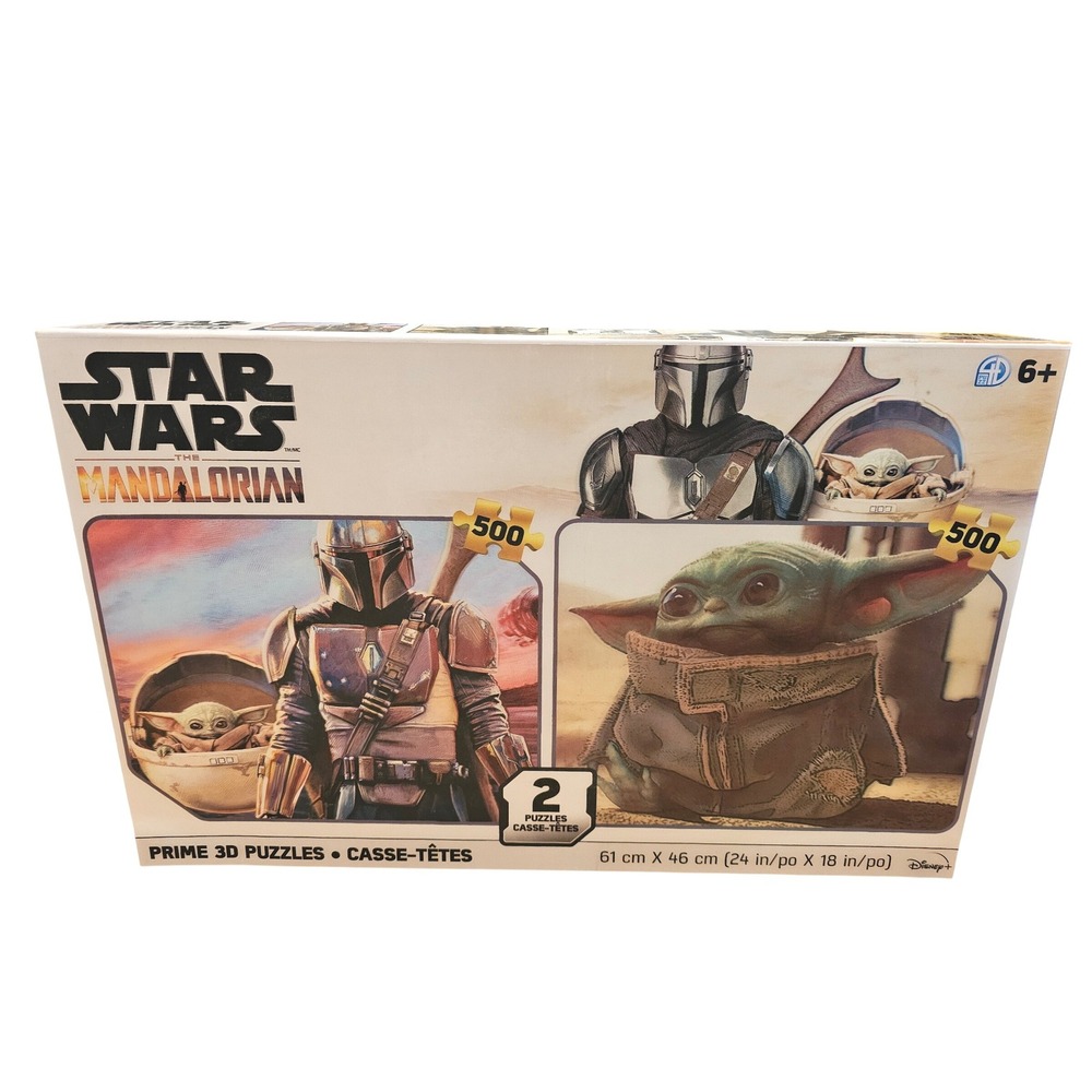 Star Wars The Mandalorian 2 Prime 3D Puzzles 500 Piece Each